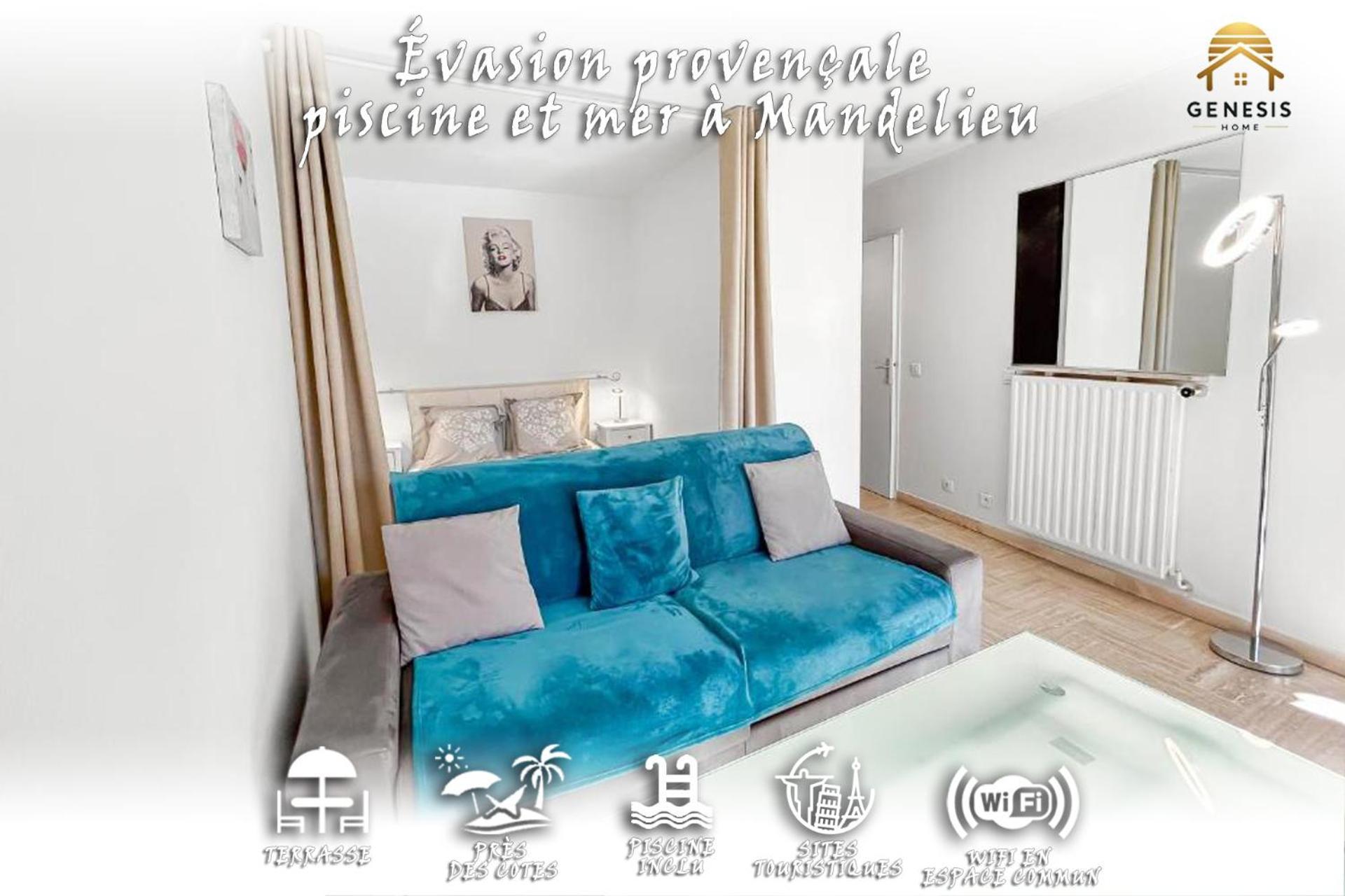 Evasion Provencale - Piscine Et Mer A Mandelieu Exteriör bild