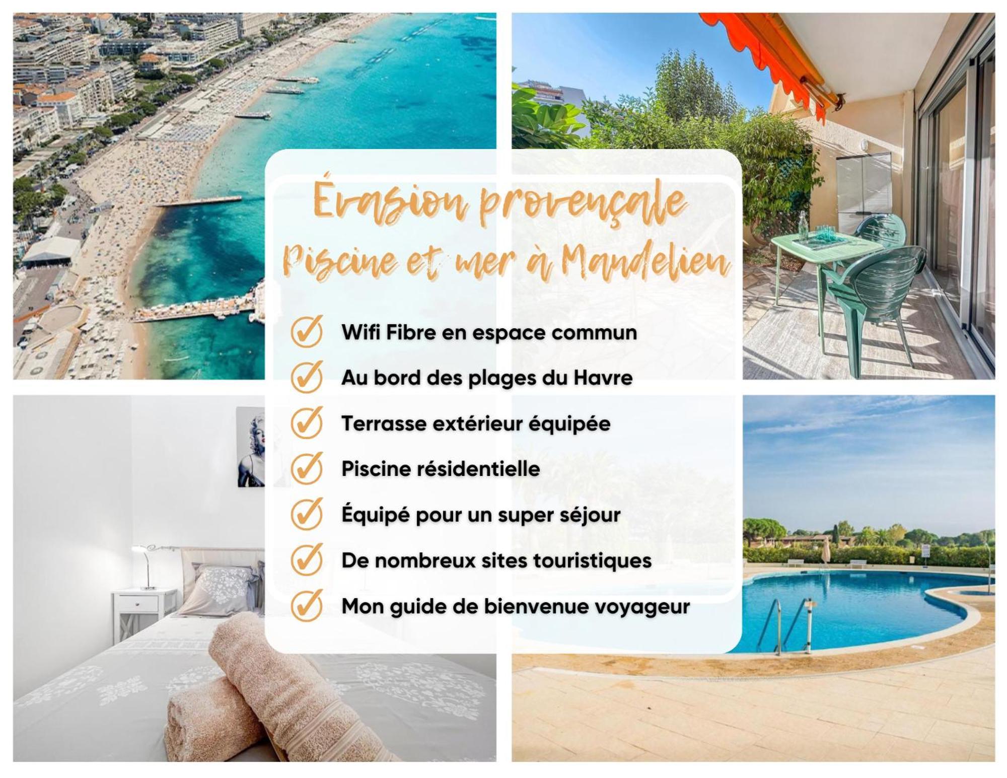 Evasion Provencale - Piscine Et Mer A Mandelieu Exteriör bild